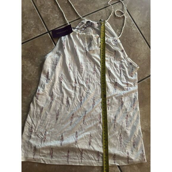 NWT Lascana XS Soft Printed Halter Neck Blouse Tunic - Picture 4 of 5